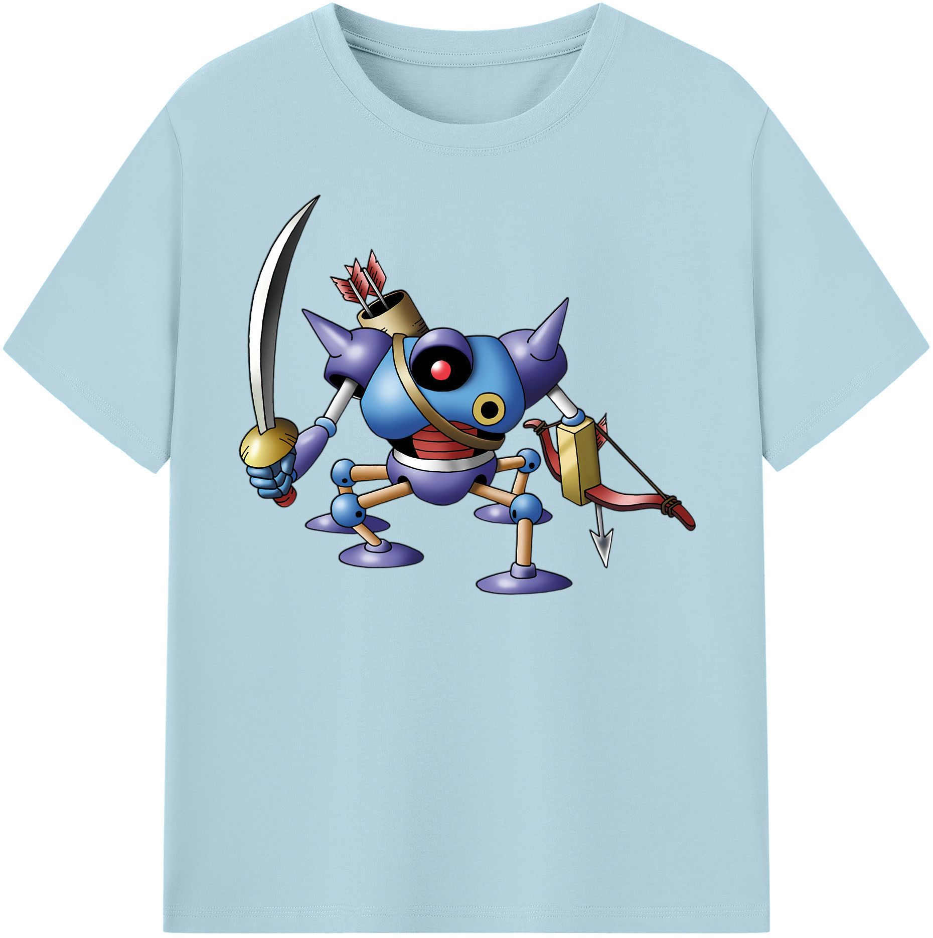 （画像用） ドラゴンクエスト Doragon Kuesuto Dragon Quest 綿100％半袖Tシャツ（フロントプリント）